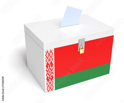 Belarus Flag Ballot Box