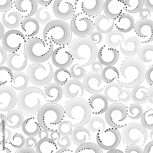 Abstract seamless background with curls.