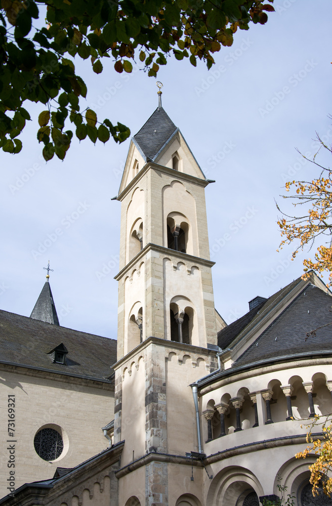 Fototapeta premium Kirche St. Florin, Koblenz, Deutschland
