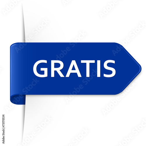 Langer dunkelblauer Sticker Pfeil – GRATIS