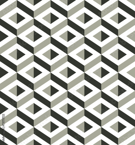 3d shapes seamless pattern.