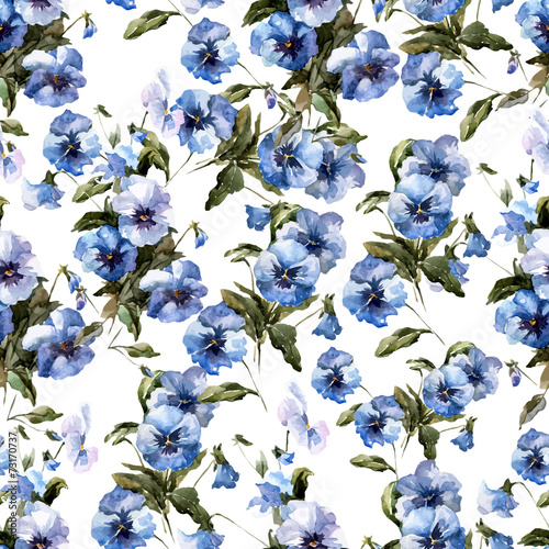 Fototapeta Naklejka Na Ścianę i Meble -  Blue flowers 3