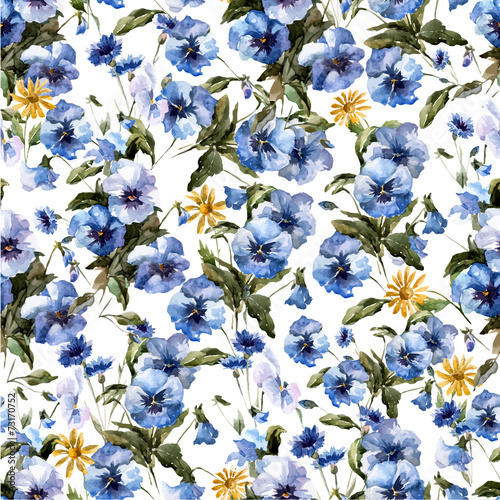 Fototapeta Naklejka Na Ścianę i Meble -  Blue flowers 4