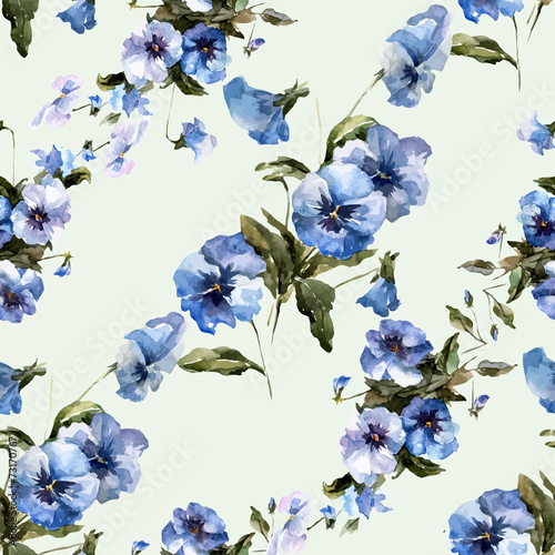 Fototapeta Naklejka Na Ścianę i Meble -  Blue flowers 6
