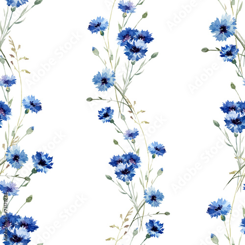 Fototapeta Naklejka Na Ścianę i Meble -  Blue flowers 7