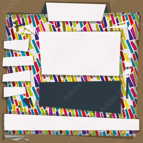 Colorful website template.