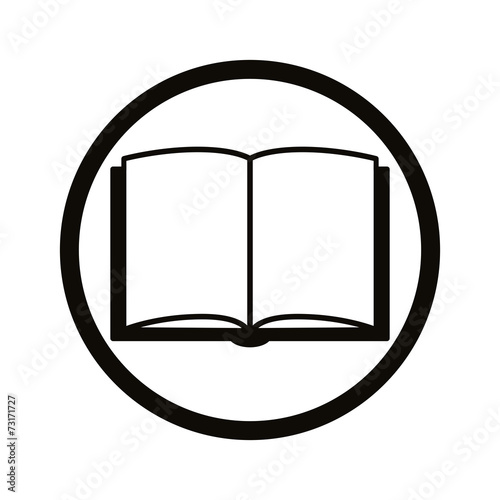 Open book,  Vector icon.