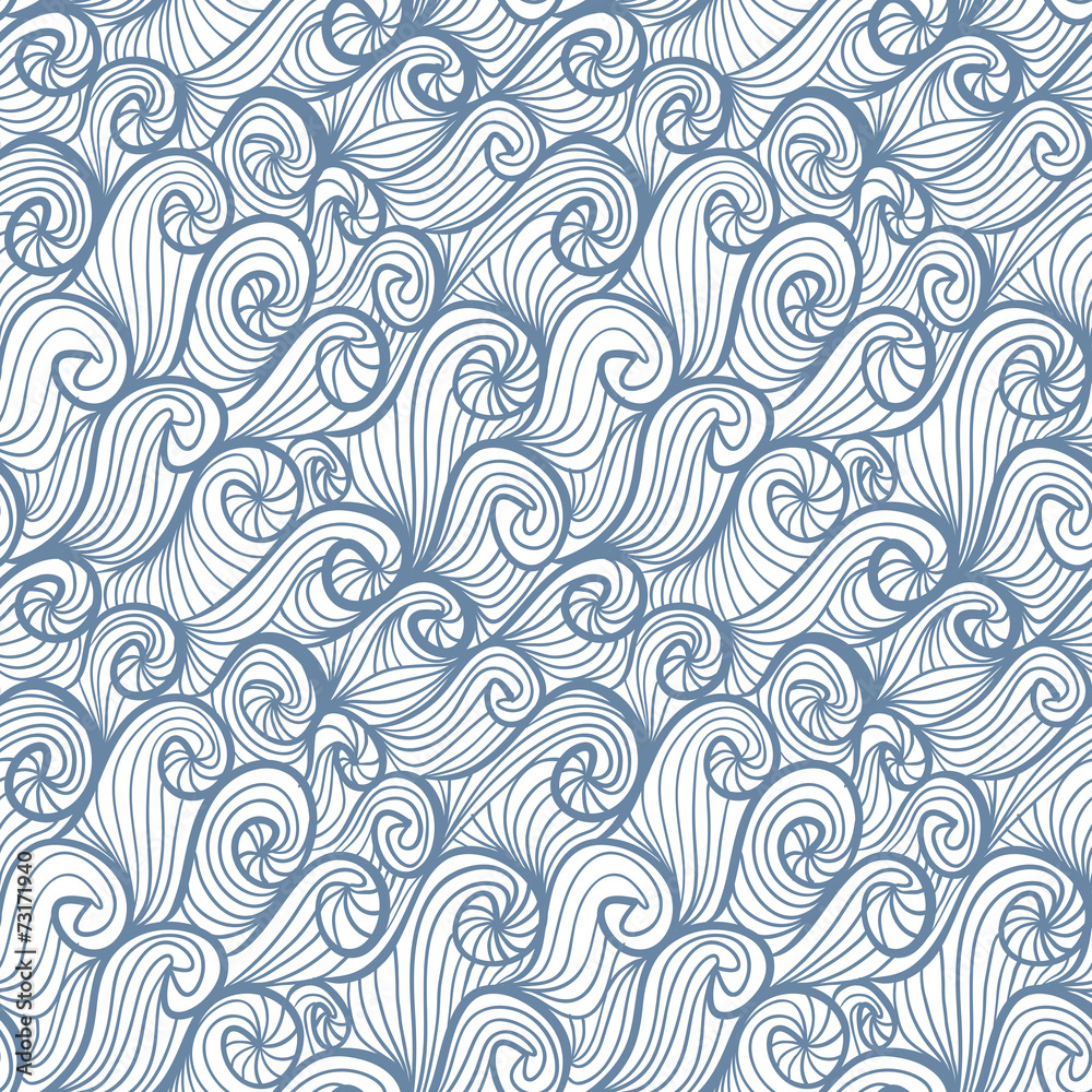 Funky curls seamless pattern. Funky curls seamless pattern.