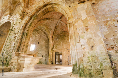 Ruins of an ancient abandoned monastery