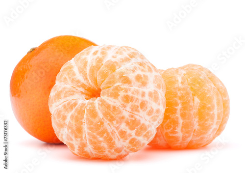 Peeled tangerine or mandarin fruit