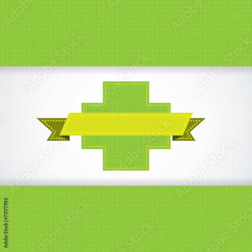 Abstract green grid medical background