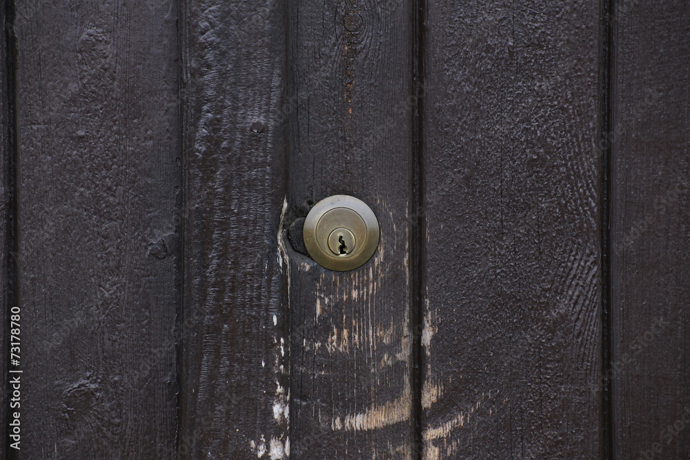 Doorlock at the outside of a gate Doorlock at the outside of a gate