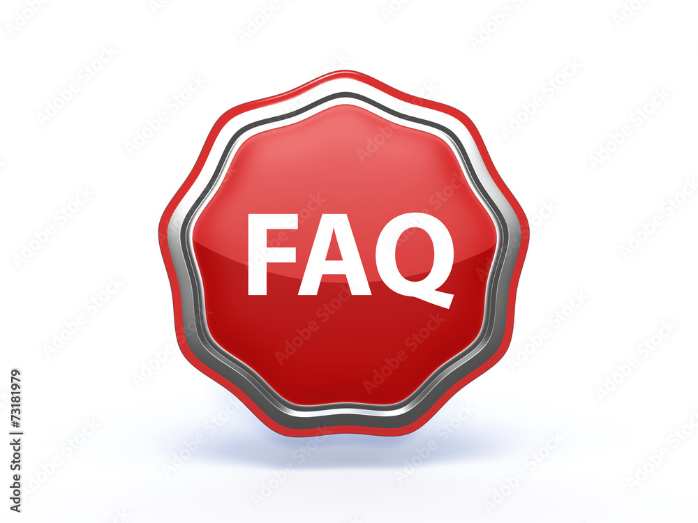faq star icon on white background faq star icon on white background