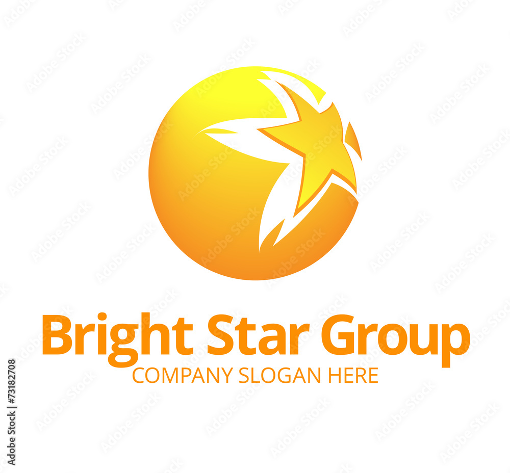 Fototapeta premium Bright Star Logo Template