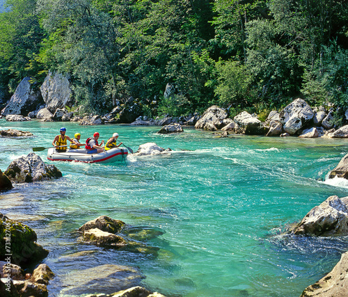 The Soca river, Triglav national park, Slovenia, Europe