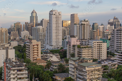 Photography skyline of bangkok