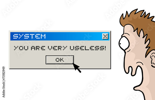 Useless character and computer message