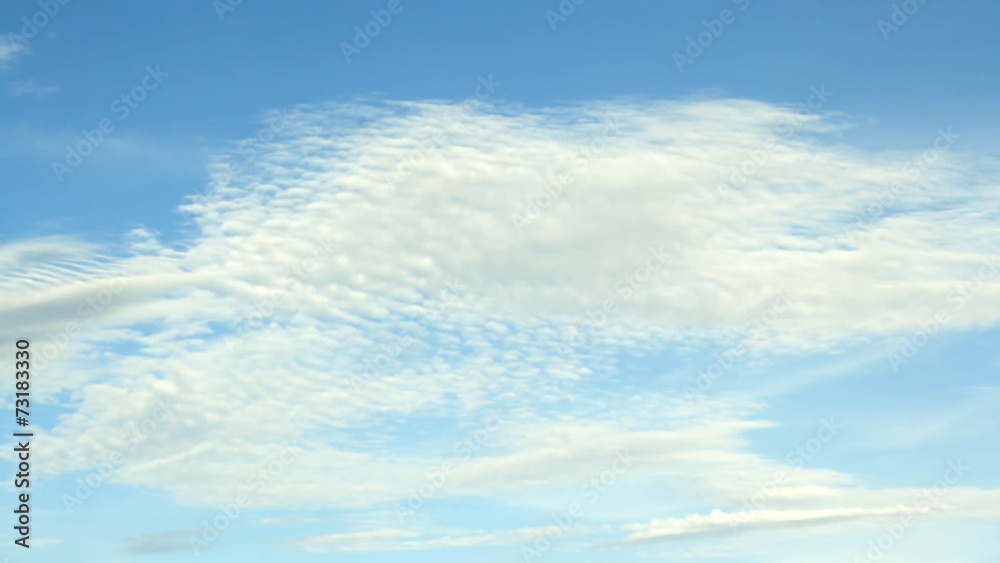 Blue sky with clouds and sun Blue sky with clouds and sun