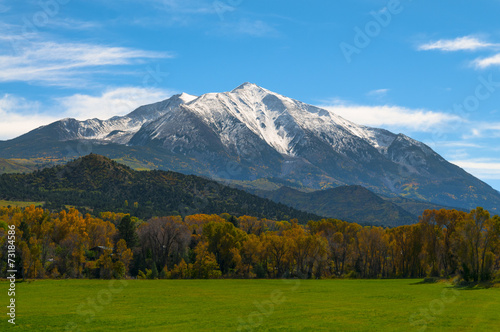 Mount Sopris Elk Mountains Colorado - Fall colors