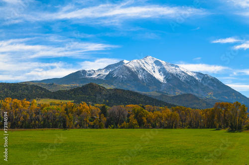 Mount Sopris Elk Mountains Colorado - Fall colors
