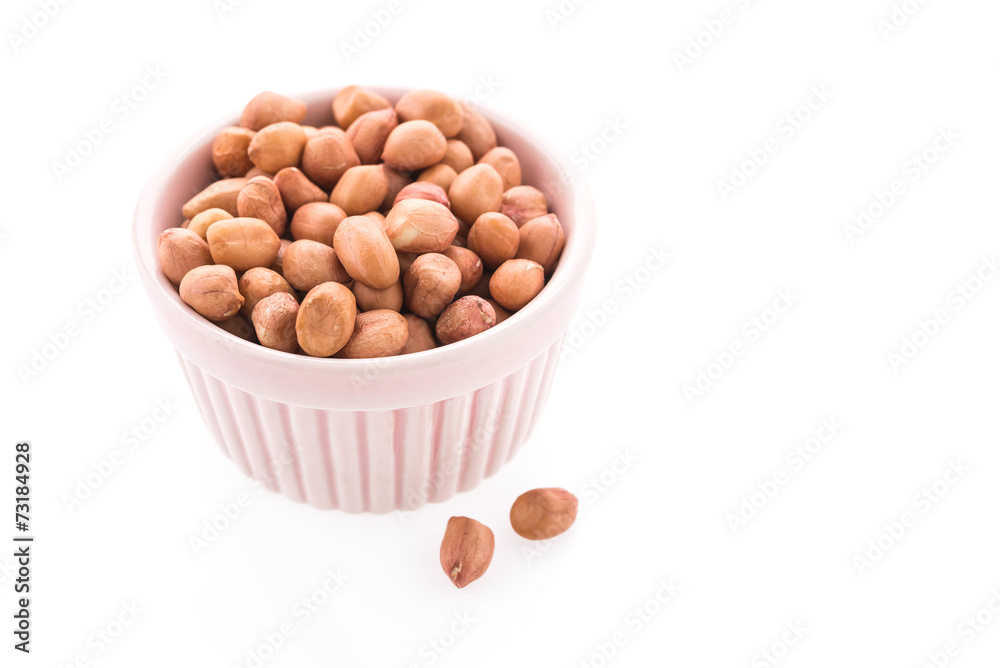 Peanut isolated on white background Peanut isolated on white background