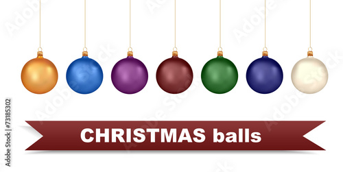 Christmas balls template set