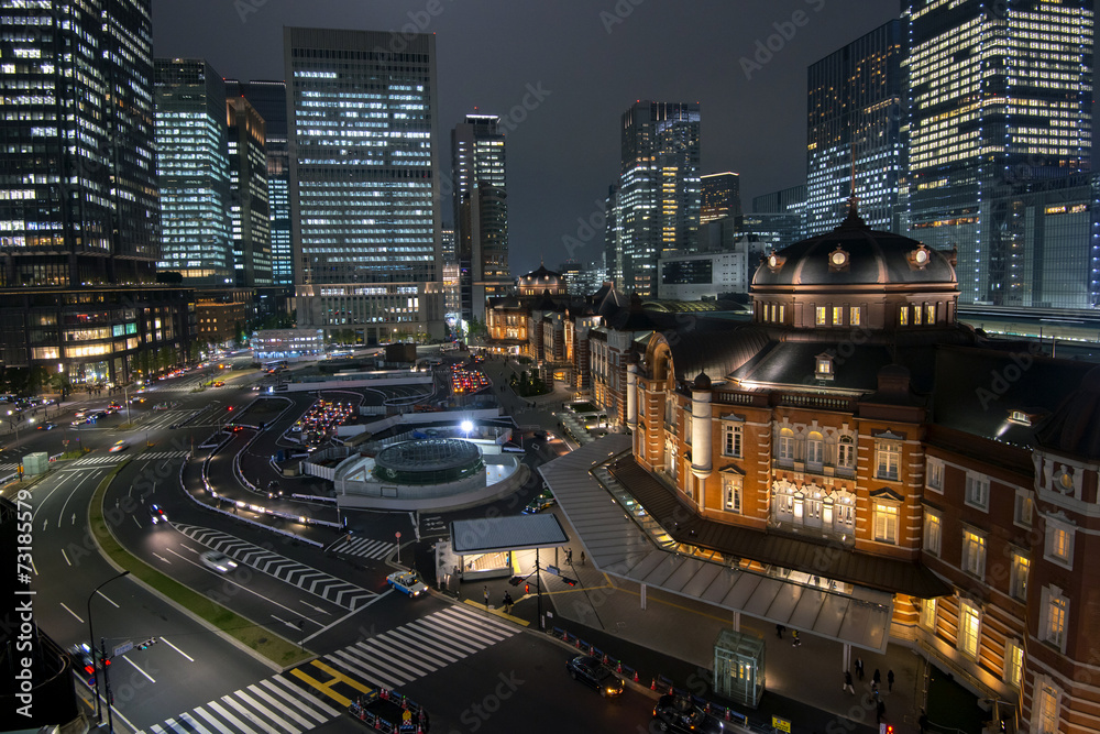 東京駅・夜景