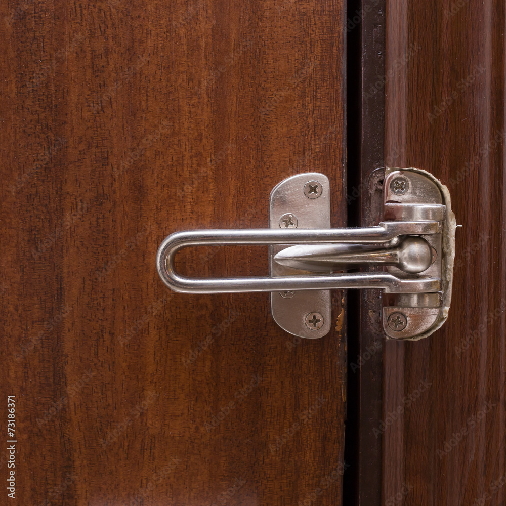 security of lock door on wooden door