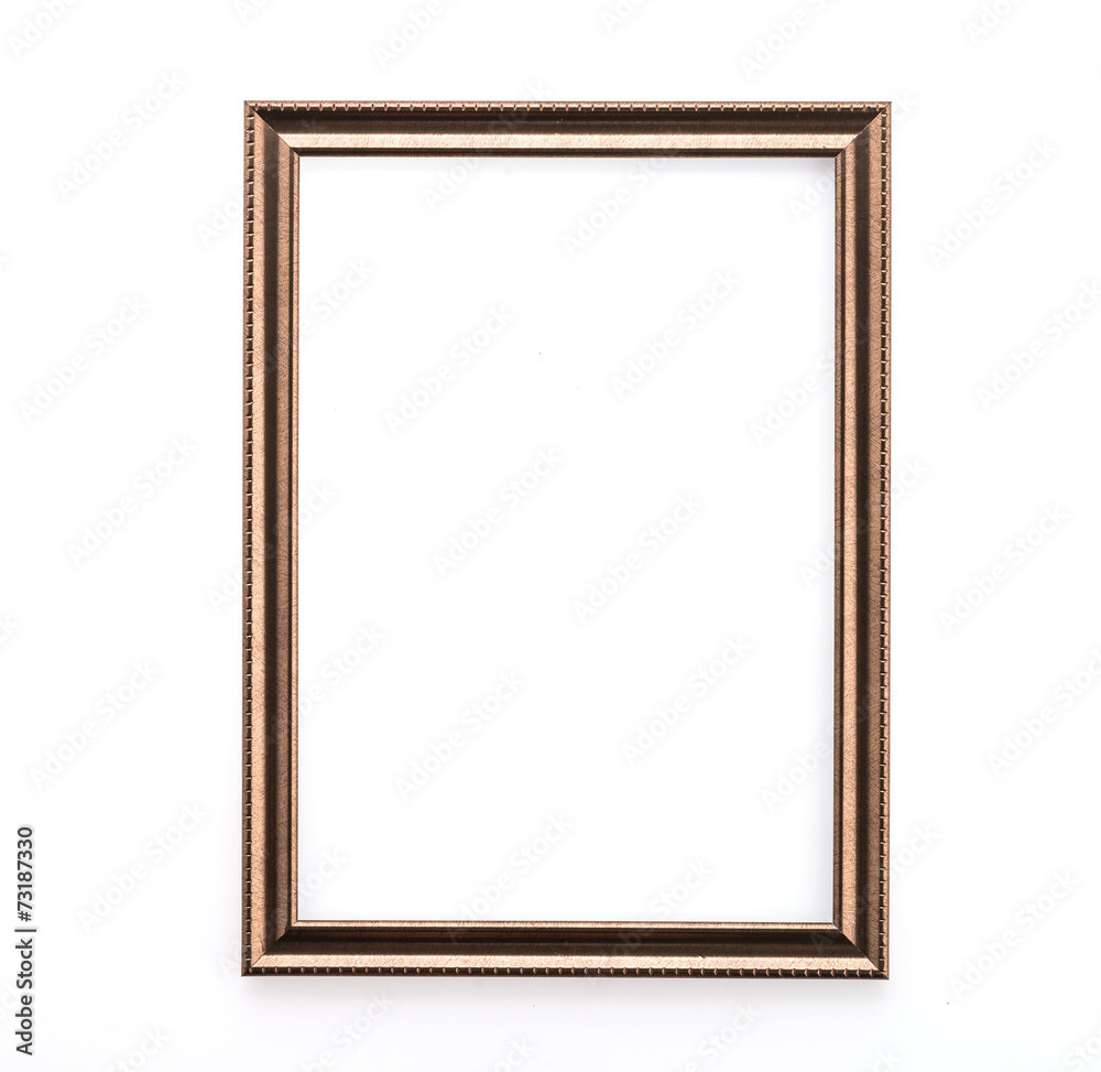 Wooden frame isolated on white background Wooden frame isolated on white background