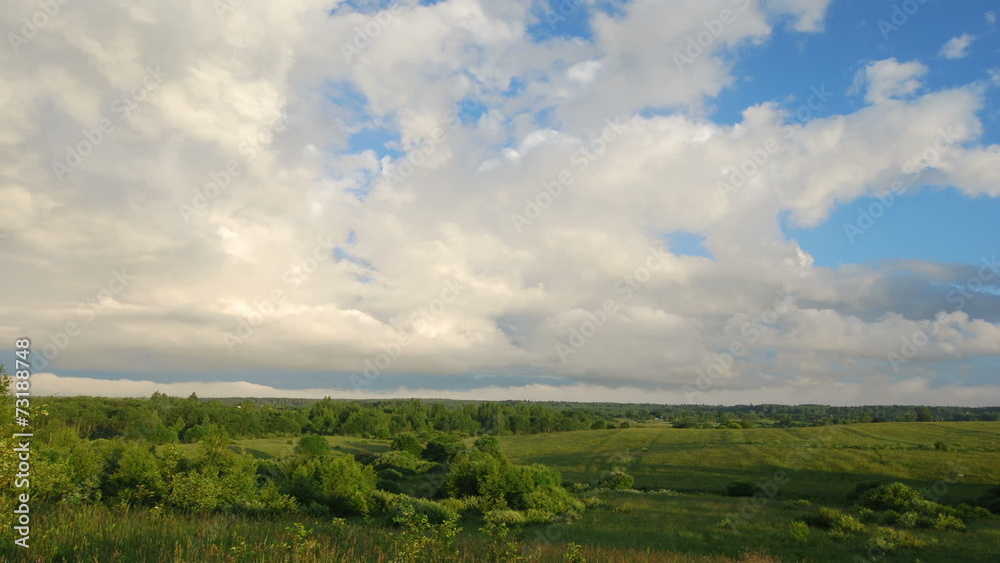 Time lapse shot of flying clouds Time lapse shot of flying clouds