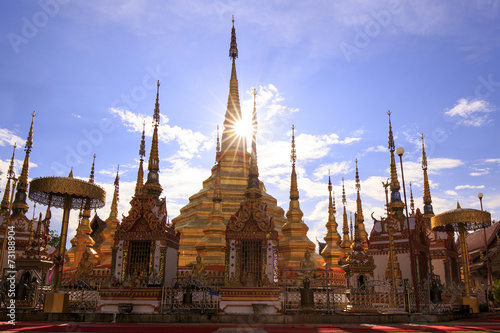 Temple Phra Boromthat  Province Tak  Thailand