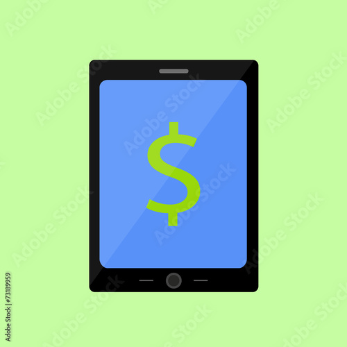 Flat style touch pad with dollar