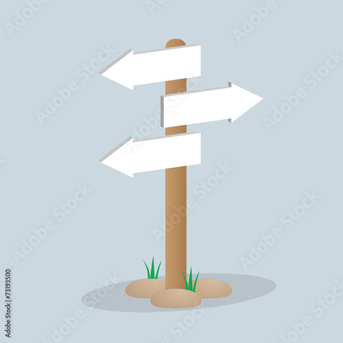 Direction arrow sign