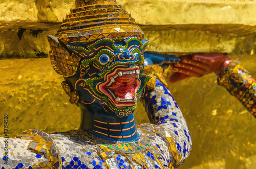 Symbol of Thailand, guardian from Grand Palace Complex, Bangkok © A.Jedynak