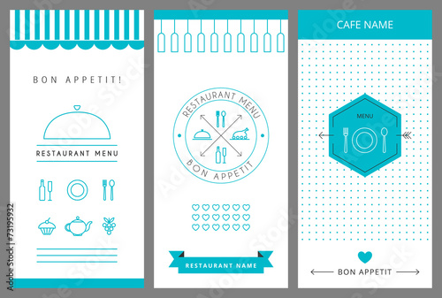 Restaurant menu design template.