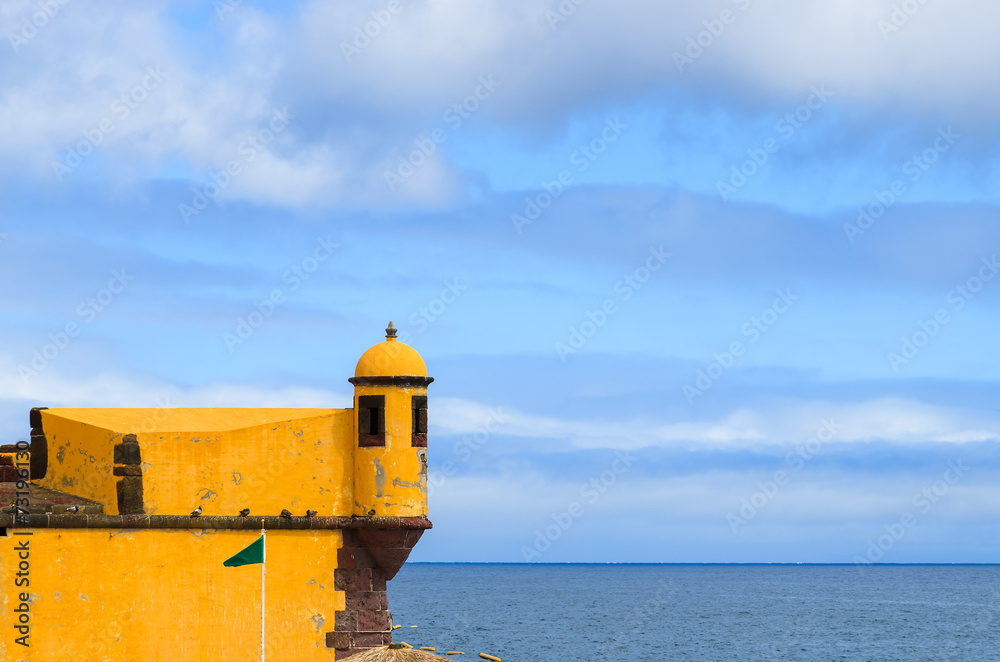 Castle Fortaleza de Sao Tiago in Funchal town, Madeira island Castle Fortaleza de Sao Tiago in Funchal town, Madeira island