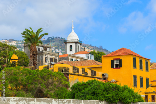 Castle Fortaleza de Sao Tiago in Funchal town, Madeira island