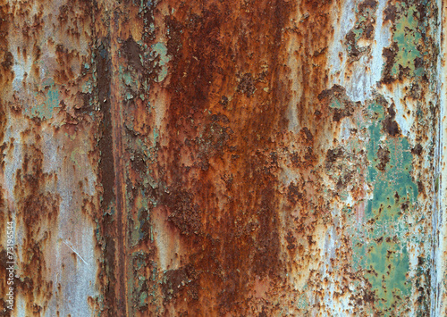 Background of rust metal wall