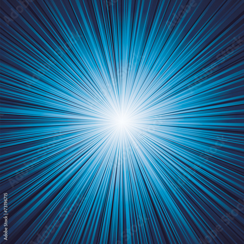 A Blue color design with a burst background.