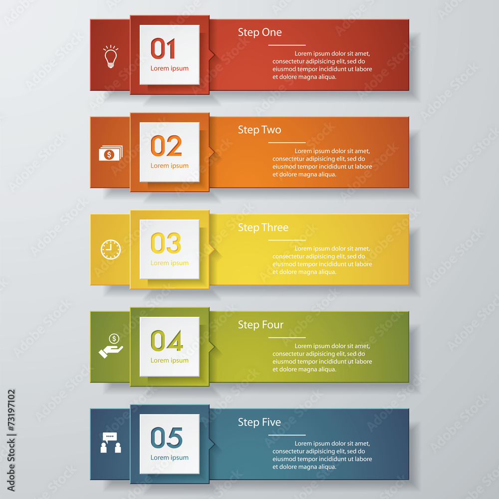 Design clean number banners template. Vector. Design clean number banners template. Vector.