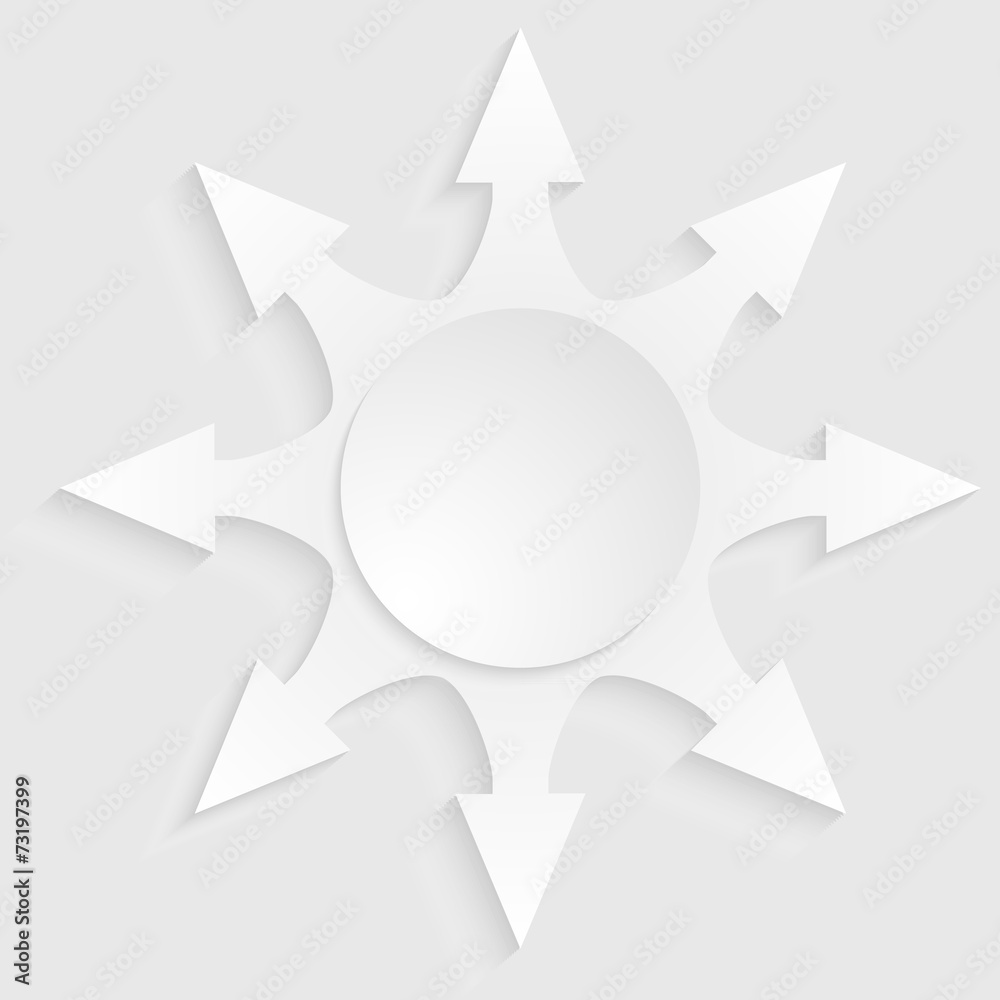 arrow-sunbeam-effect-cut-paper-isolated-on-white-background arrow-sunbeam-effect-cut-paper-isolated-on-white-background