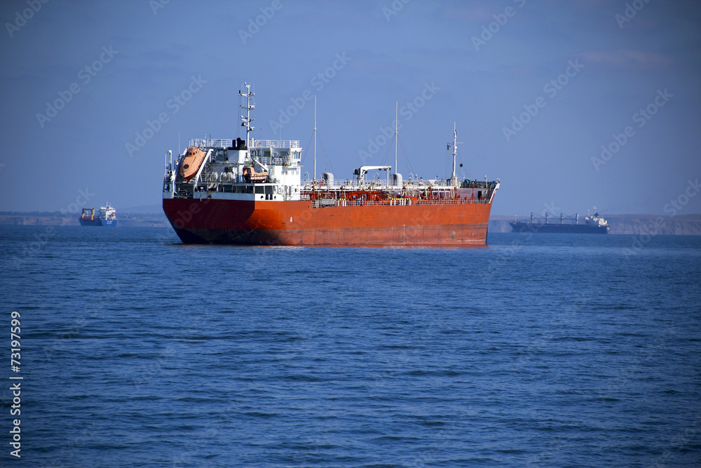 big tanker on the high seas