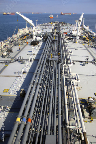 deck and pipelines supertanker © komi$ar