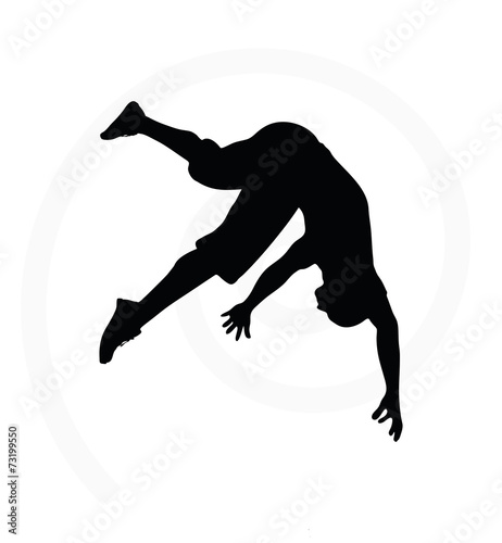 man silhouette isolated on white background