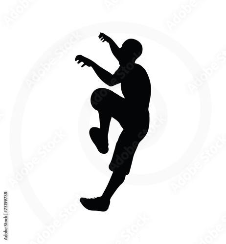 illustration of senior climber man