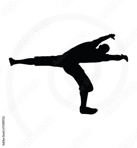 silhouette illustration of senior climber man