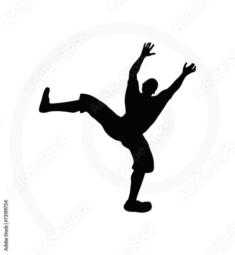 silhouette illustration of senior climber man