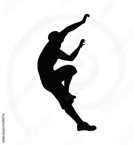 illustration of senior climber man