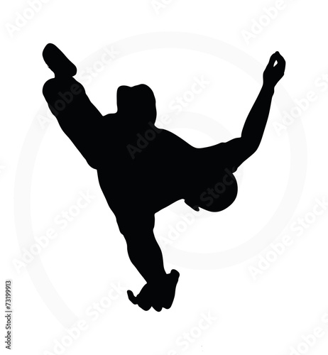 man silhouette isolated on white background