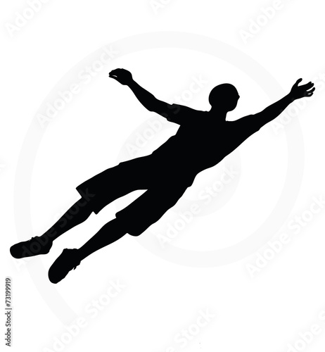 man silhouette isolated on white background